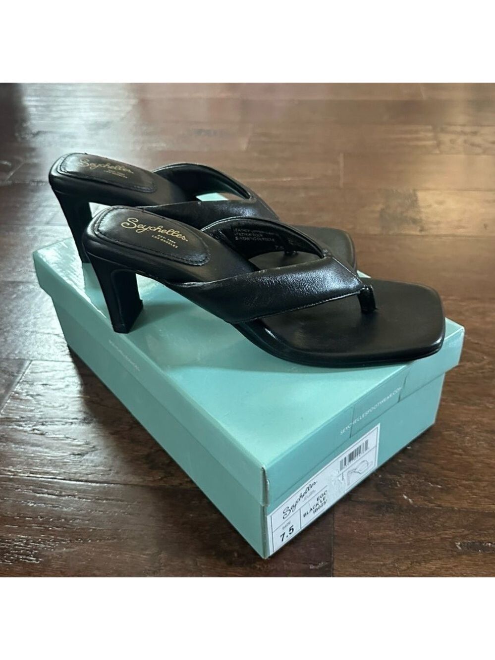 Seychelles EGO Black Leather Sandals – Women’s Size 7.5, Brand New, Retail $109 - Picture 4 of 13